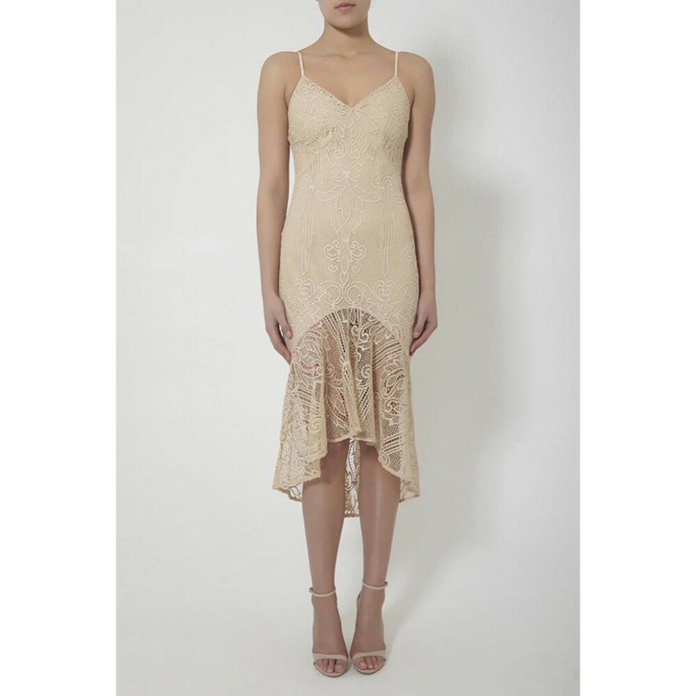 Airlie Milla Fishtail Midi Hi Low Dress